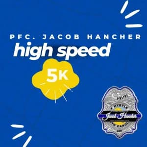PFC. Jacob Hancher 'High Speed' 5K 2026 logo