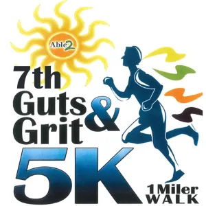 Able2 Guts & Grit 5k & 1-Miler 2026 logo