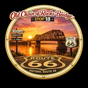 Solidarity Sidekick Down Route 66 – Stop 18 – Old Chain of Rocks Bridge 6.6K 2026 logo