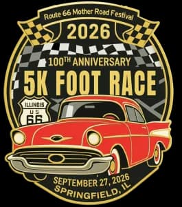 Route 66 Mother Road 5K Foot Race 2026 logo