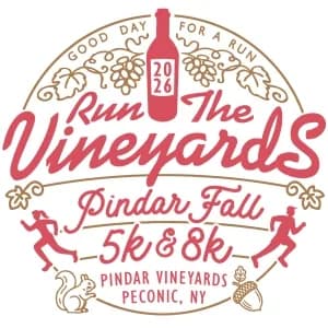 Run the Vineyards - Pindar Fall 5K and 8K 2026 logo