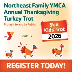 2026 Northeast Family YMCA Annual Thanksgiving Turkey Trot Brought to you by Publix logo