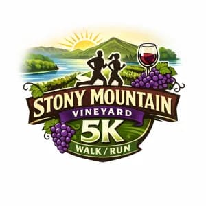 Stony Mountain Vineyard 5K 2026 logo