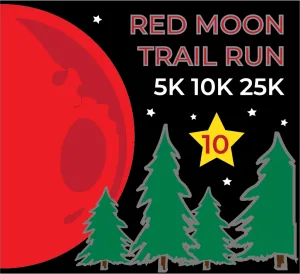 10th Annual Red Moon Trail Run presented by Bayne's Apple Valley 2026 logo