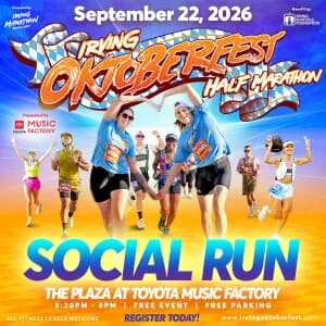 Irving Oktoberfest Half Marathon Social Run 2026 logo