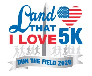 Run the Field: Land That I Love 5K 2026 logo