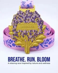 Lavender Race 2026 | The Language of Flowers Virtual Collection 1M 5K 10K Half Marathon & Marathon logo