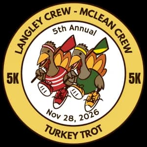 Langley and McLean Crew Turkey Trot 2026 logo