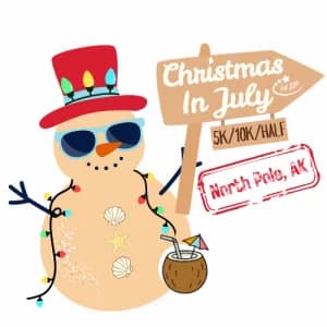 Christmas 5K/10K/Half Marathon in July - North Pole 2026 logo