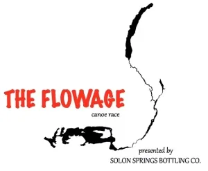 THE FLOWAGE canoe race 2026 logo