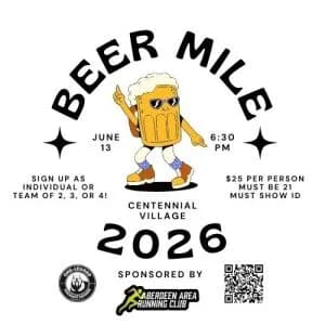 Aberdeen Area Running Club Beer Mile 2026 logo