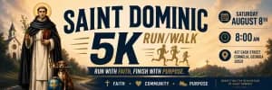 Saint Dominic 5K 2026 logo