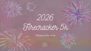 Pleasantville Firecracker Sunset Run 2026 logo