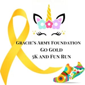 GRACIE'S ARMY FOUNDATION GO GOLD 5K and Fun Run 2026 logo