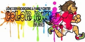 Lion's Den Kickboxing & Family Center Color Run 2026 logo