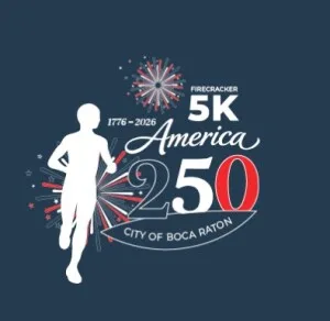 Firecracker 5K Run/Walk City of Boca Raton 2026 logo