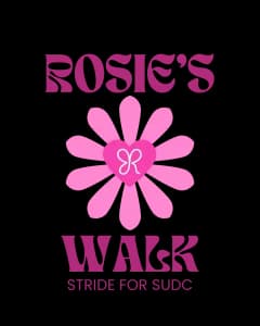 Rosie's Walk: Stride for SUDC 2026 logo