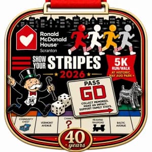 The Show Your Stripes 5K & Fun Walk - Special Monopoly Edition 2026 logo