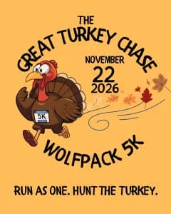 Wolfpack 5K: The Great Turkey Chase 2026 logo