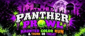 Panther Prowl Haunted Color Run 2026 logo