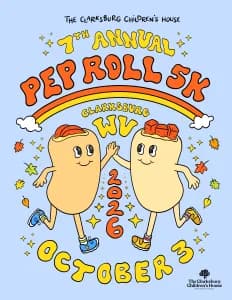 The Clarksburg Pepperoni Roll 5K 2026 logo
