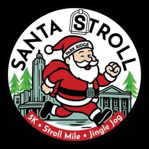 Park Ridge Santa Stroll 5k - Stroll Mile - Jingle Jog 2026 logo