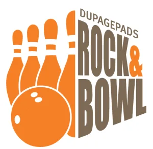 DuPagePads Rock & Bowl 2026 logo