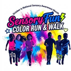 The Sensory Fun Color Run & Walk 2026 logo