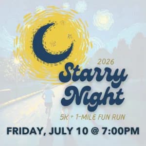 Starry Night 5K & 1 Mile 2026 logo