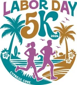 Cypress Cove Labor Day 5k 2026 logo