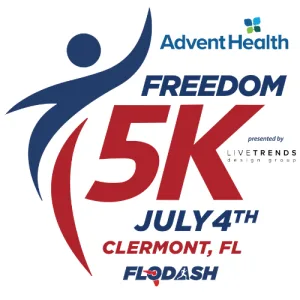 AdventHealth Clermont Freedom 5K presented by Live Trends Design Group 2026 logo