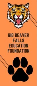 Big Beaver Falls Education Foundation "Tiger Trot 2026 logo