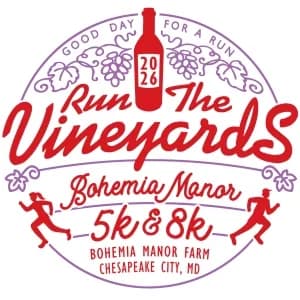 Run the Vineyards - Bohemia Manor Farm 5K & 8K 2026 logo