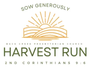 Back Creek Presbyterian Church Harvest Run 5K 2026 logo