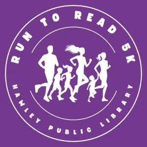 Hawley Public Library Run to Read 5K 2026 logo