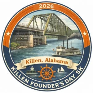 Killen Founder's Day 5K 2026 logo