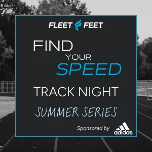Fleet Feet’s Find Your Speed Track Night Summer Series 2026 logo
