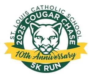 St. Louis Catholic School 10th Anniversary Cougar Chase 5K Run/Walk 2026 logo