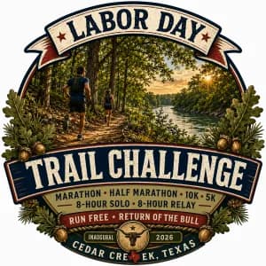 Labor Day Trail Challenge Marathon • Half Marathon • 10K • 5K • 8-Hour Run/Walk (Solo) • 8-Hour Relay 2026 logo