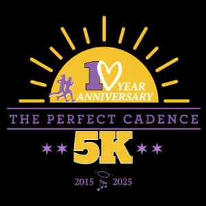 The Perfect Cadence 10-Year Anniversary 5K Run 2026 logo