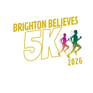 4th Annual Brighton Believes 5K "Hit the Ground Running 2026 logo