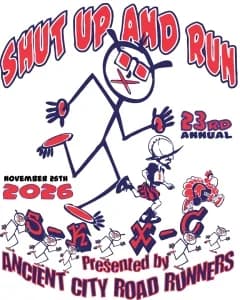 Shut Up and Run 5K 2026 logo