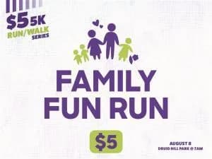 $5 5K Series: 2026 Family Fun Run logo