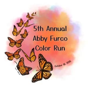 Abby Furco Memorial Color Fun Run 2026 logo