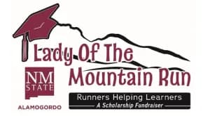 Lady of the Mountain Run 2026 logo