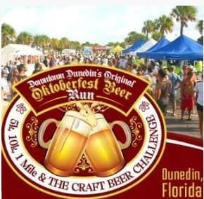 The Dunedin OktoBEERfest 5K 10K 15K at HOB Brewing Company Downtown Dunedin 2026 logo