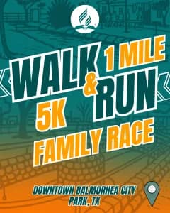 Balmorhea Family 1 Mile & 5K Race 2026 logo