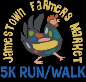 Jamestown Farmers Market 5K 2026 logo