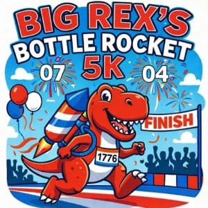 Big Rex's Bottle Rocket 5K 2026 logo