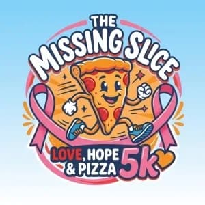 The Missing Slice - Love, Hope & Pizza 5K 2026 logo